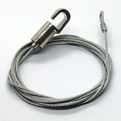 Steel Cable Sling With Adjust Cable Gripper For Picture Hanging Systems