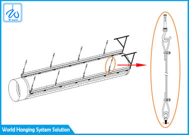 Ventilation Pipeline Cable Hanging Systems , Exhibition Halls Hanging Track System
