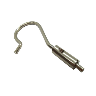 Custom Lighting Accessories Component Nickel Plating Lock Cable Gripper With Hook