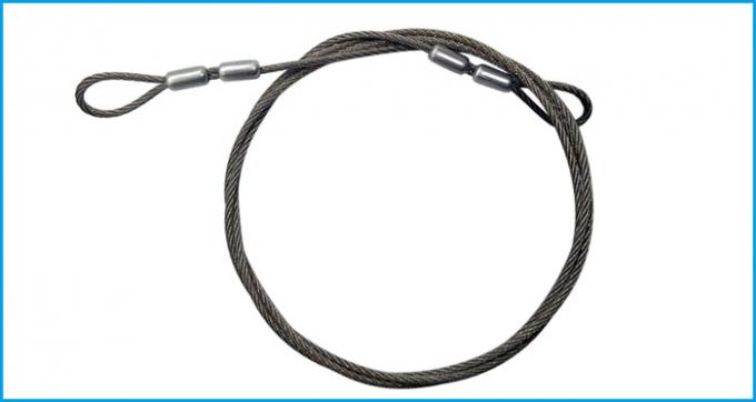 Spring Loop Cable SGS Extension Spring Safety Cable 3mm Stainless Steel Wire Rope With ...
