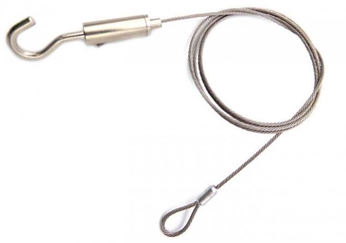 7x7 Or 7x19 Wire Rope Light Fitting Pendant Light Suspension Kit With Hook