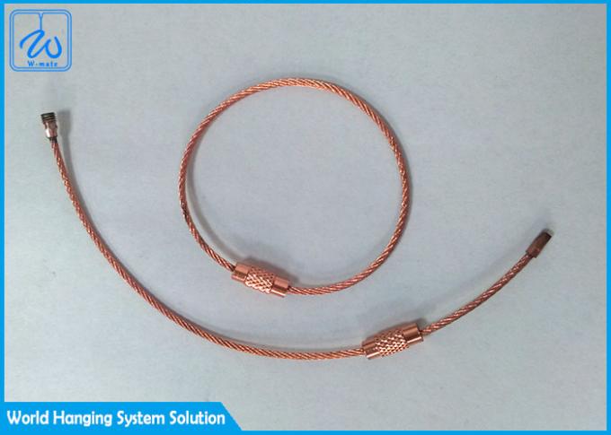 Loop Rope Through Key Ring Cable Loop Key Ring