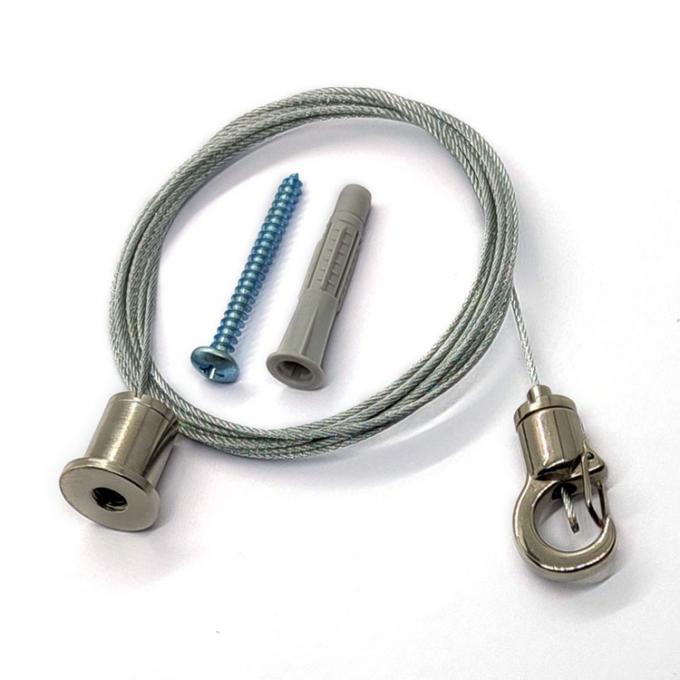 Adjustable Suspension Cable Kit with Gripper for Lighting Systems