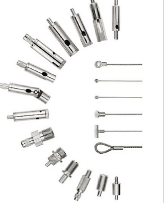 Sample Rope Fixing Galvanized Steel Wire Rope Fixing Kit with Double Gripper and Loop
