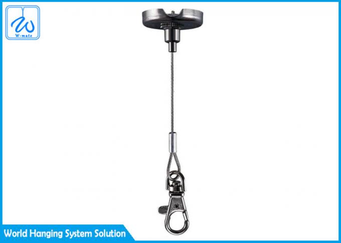 Spring Wire Lock Systems Ceiling Stainless Steel Ceiling Suspension Kit with Wire Rope and Cable Gripper