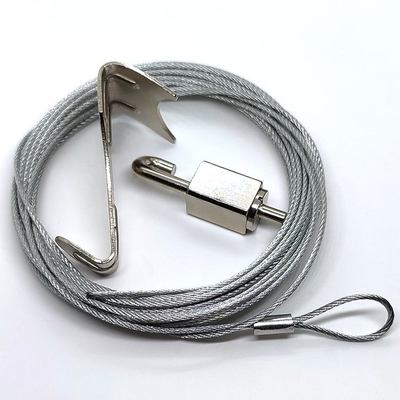 Gallery Art Hook Cable Gripper Nylon Wire Rope With Looping For Hanging Picture