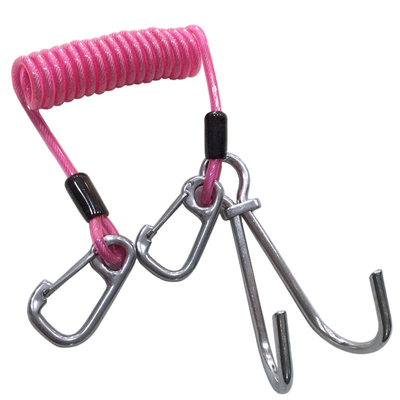 Safety Stainless Rope Diving Fishing Spring Coil Cable Retractable Tool Lanyard