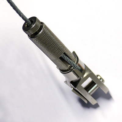 Adjustable Cable Suspension Kits Wire Gripper Ceiling Fixing Top Panel Clamp
