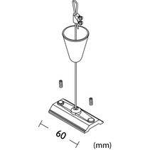 Track Lighting Suspension Kits With Griplock Wire Rope Clamp And Cable Mounting