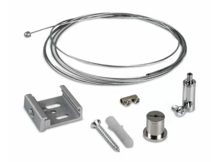 Track Lighting Suspension Kits With Griplock Wire Rope Clamp And Cable Mounting
