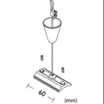 Adjustable Cable Gripper Hanging Wire And Stainless Steel Wire Rope Linear Lighting Suspension Kits