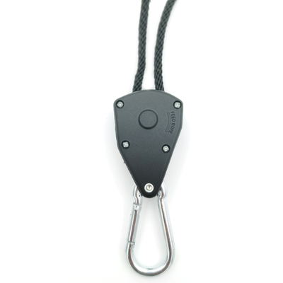 Hydroponic Led Grow Light Hangers Reflector Adjustable 1/8&quot; Rope Ratchet Hanger