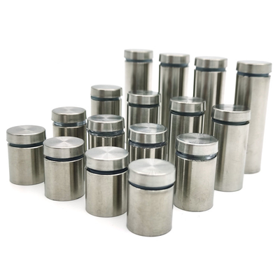 Display Fixture Cylinder Advertising Screw Stainless Steel Stand Off Glass Fixings