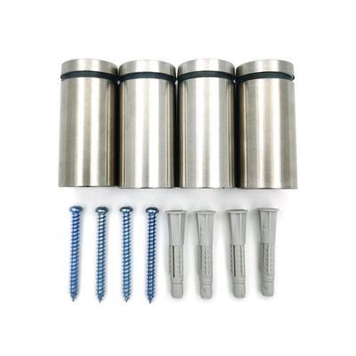 Hollow Advertising Standoff Fixing Clamp Display Clip Stainless Steel Advertisement Screw