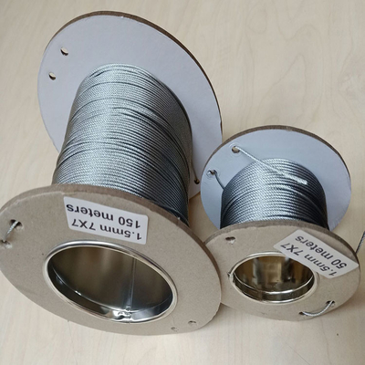 High Tension Bulk Cable Stainless Steel 7 x 7 / 7 x 19 Safety Wire Rope Fittings