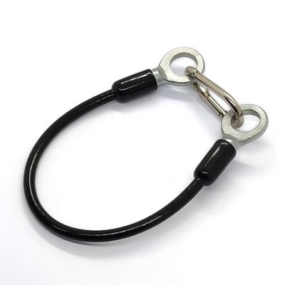 Galvanized Steel PVC Coated Stainless Steel Wire Rope Sling With Snap Hook And Eyelets For Safety Hanger Wire