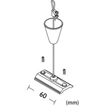 Customized Design Extension Clamp Gripper Wire Rope Grip For Linear Lighting Suspension Kits