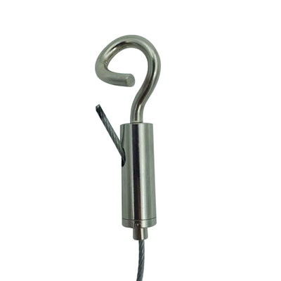 Custom Hanging Fitting Wire Rope Clip Suspension Kit Aircraft Brass Hook Cable Gripper For Display System