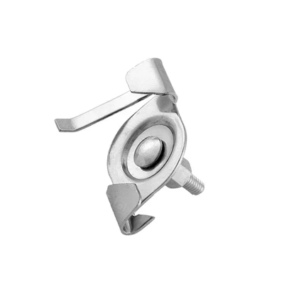 Incandescent Bulb Ceiling Light Attachment with Nickel Finish and Small Size
