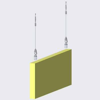 Easily Fixing Connect Absorber Anchor Acoustic Panel Wire Kit Hanging System