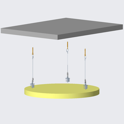 Connect Absorber With Adjustable Wire Kit  For Acoustic Ceiling Suspension System