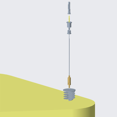 Connect Sound Absorber With Adjustable Wire Kit For Panel Ceiling System