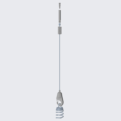 Adjustable Wire Hanger Of Suspension Kit Ceiling Spiral Anchors