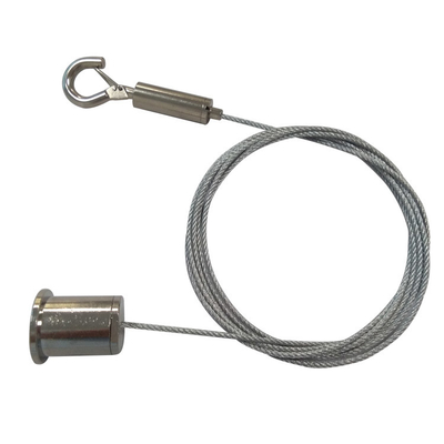 Cable Suspension Kit Ceiling Mounted Metal Cable Hook Gripper System For Sound Dampening Panels