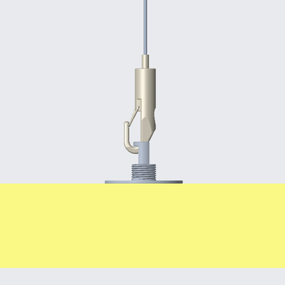 Easy to attach chandelier acoustic panel wire kit suspension system sound deadening material