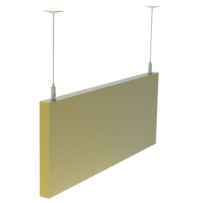 Customizable Acoustic Sound Absorbing Wall Panels With Adjustable Wire Kit For  Led Ceiling Panels