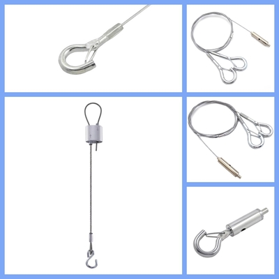 Stainless Steel Cable Loop Kits with Hook for Hanging Wire Systems