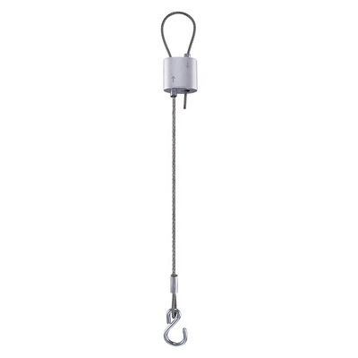 Galvanized Steel Wire Rope Fixing Kit with Double Gripper and Loop