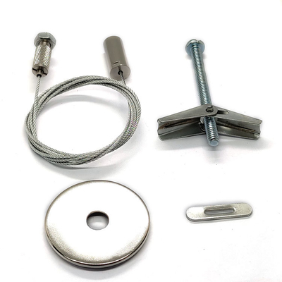 Stainless Steel Suspended Wire Ceiling Lighting System Kit