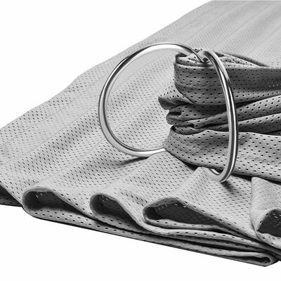 Customizable Silver Aluminum Sling Ring Inner Diameter 3 Inch 2 Pcs For Infant Wrap Carrier