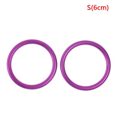 Lightweight Purple Baby Ring Sling Rings Aluminum Anodizing Finish