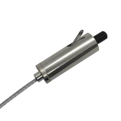 Stainless Steel Cable Gripper External Thread for Suspended Ceiling Organizer Wire Rope Clamping Grippers Included