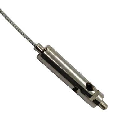 Stainless Steel Cable Gripper External Thread for Suspended Ceiling Organizer Wire Rope Clamping Grippers Included