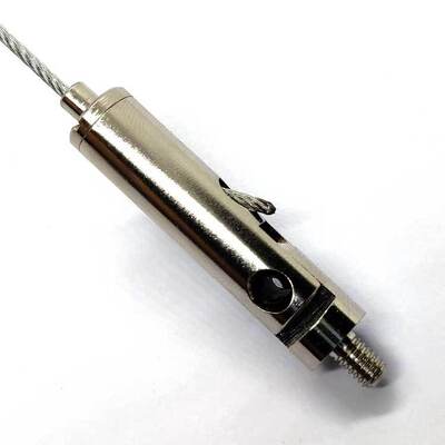 Stainless Steel Cable Gripper External Thread for Suspended Ceiling Organizer Wire Rope Clamping Grippers Included