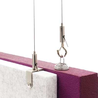 Stainless Steel Wire Sling Sets Adjustable Wire Gripper Ceiling Coupler Cable Suspension Kit Track Light