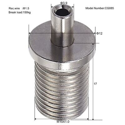 Durable Male Thread Cable Gripper M10 for Adjustable Height Pendant Light