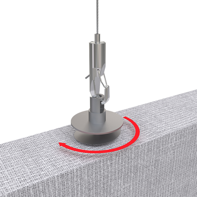 Adjustable Metal Hanging Kit Acoustic Panel Suspension System Custom Cable Gripper Hook ISO9001 Certified Custom Surface Finish