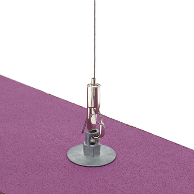 Wire Rope Gripper Fastening Screw Helix Anchor Acoustic Panel Suspension Hardware Soundproof Plate Mounting Accessory