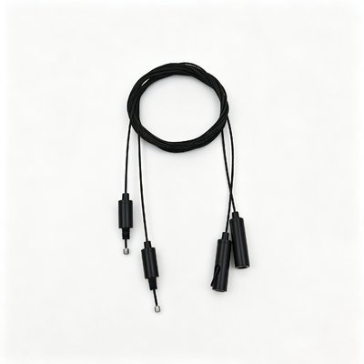 Factory OEM Custom Black Adjustable Cable Gripper Complete Brass Wire Rope EDP Coated Indoor Ceiling Lamp Suspension Accessory