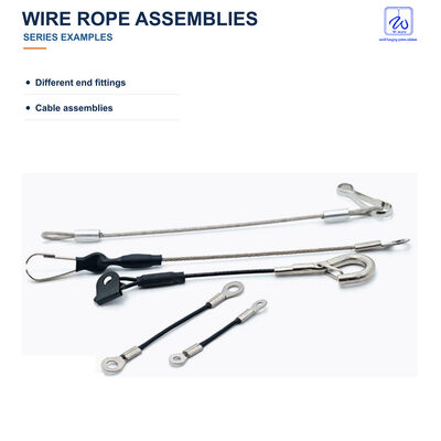 Wire Rope Assembly Series with Different End Fittings
