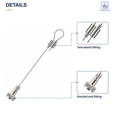 Two-Way Wire Rope Lock with Loop Cable Assembly