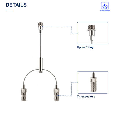 Y-Type Cable Suspension Assembly with Threaded End Fittings
