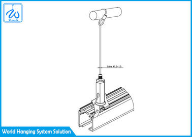 Metal Portable Hanging Pendant Kit Looping Gripper Track Suspension System