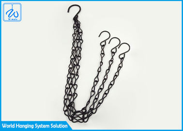 S Shape Hook Chain Hanging Kit , Steel Plant Hanging Kit 12kg Bearing Load