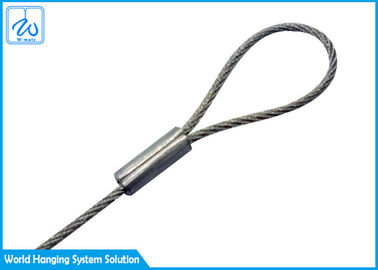 High Strength Durability Wire Rope Sling , Lifting Ropes Slings With Eye And Loop