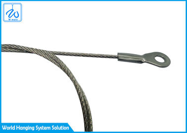 7x7 Eye - To - Eye Steel Lifting Wire Rope Lanyard Kit Wear Resistant